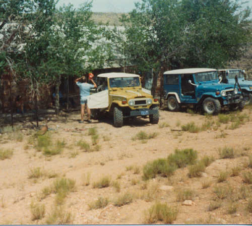 Land cruisers on parade